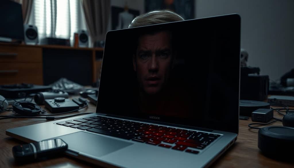 why is the camera lens red on my laptop